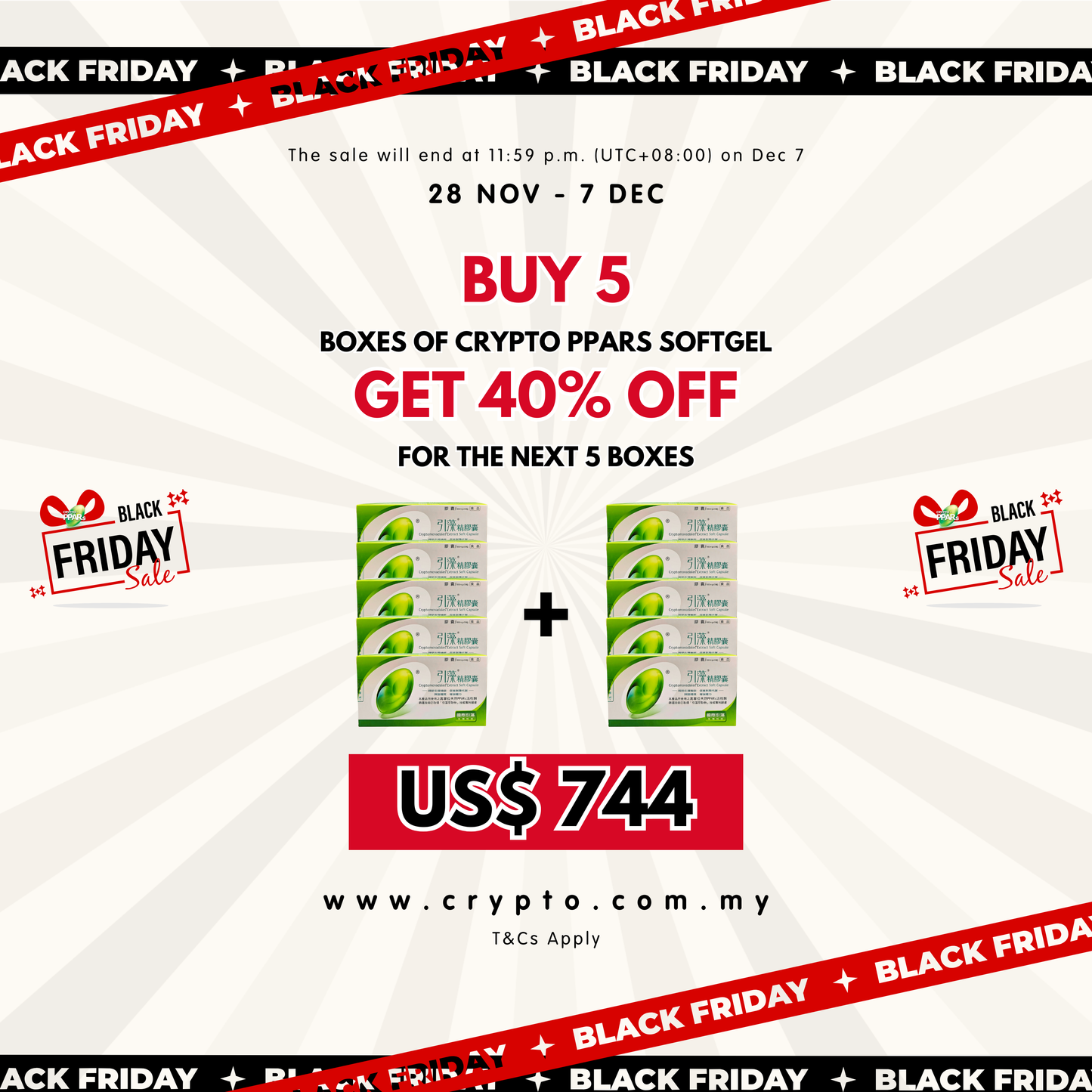 Crypto PPARs Softgel Exclusive Bundle: Buy 5, Get 40% OFF the Next 5!